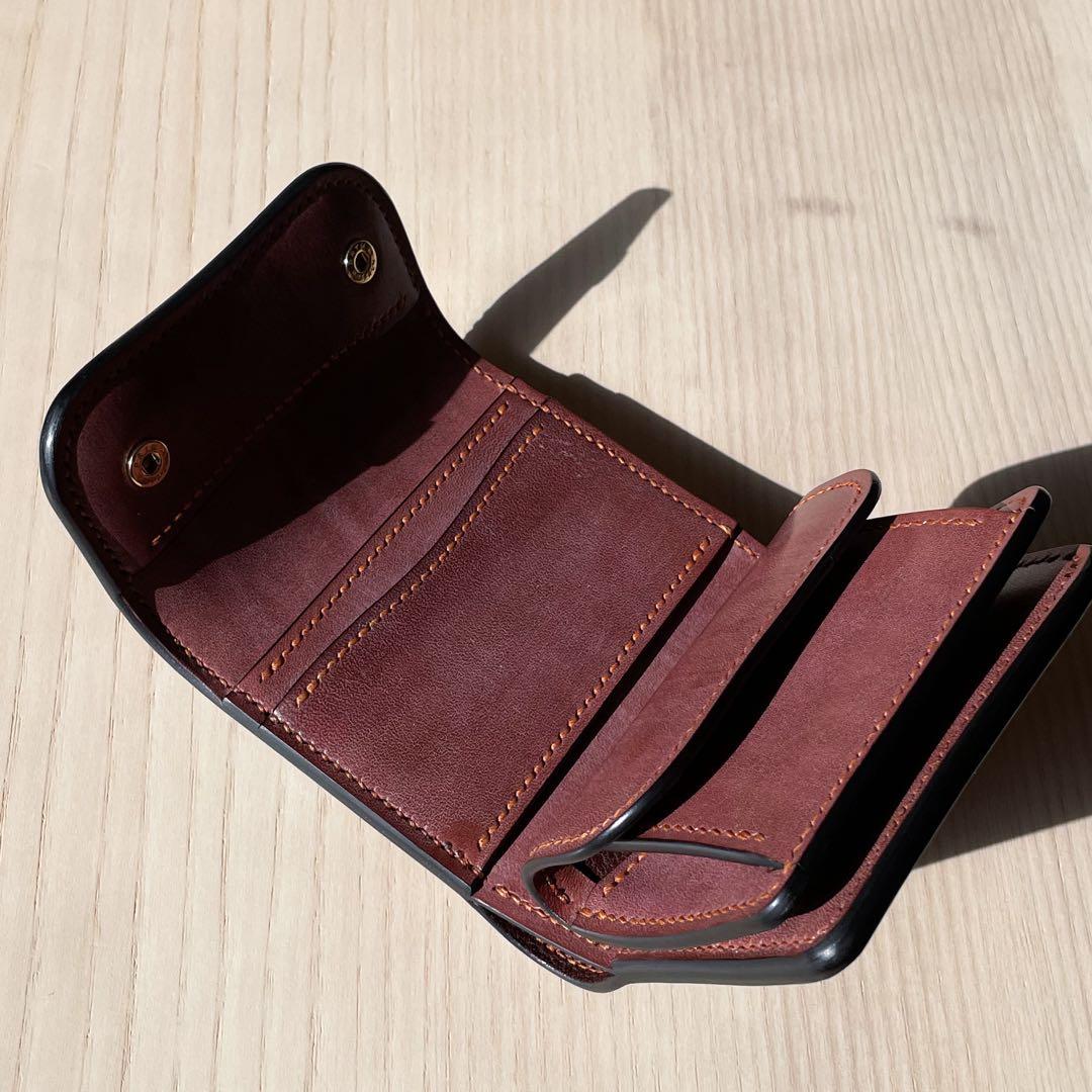 【在庫一掃セール】3つ折り財布 コードバン ブライドルレザー