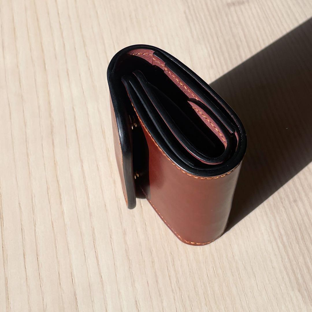 【在庫一掃セール】3つ折り財布 コードバン ブライドルレザー