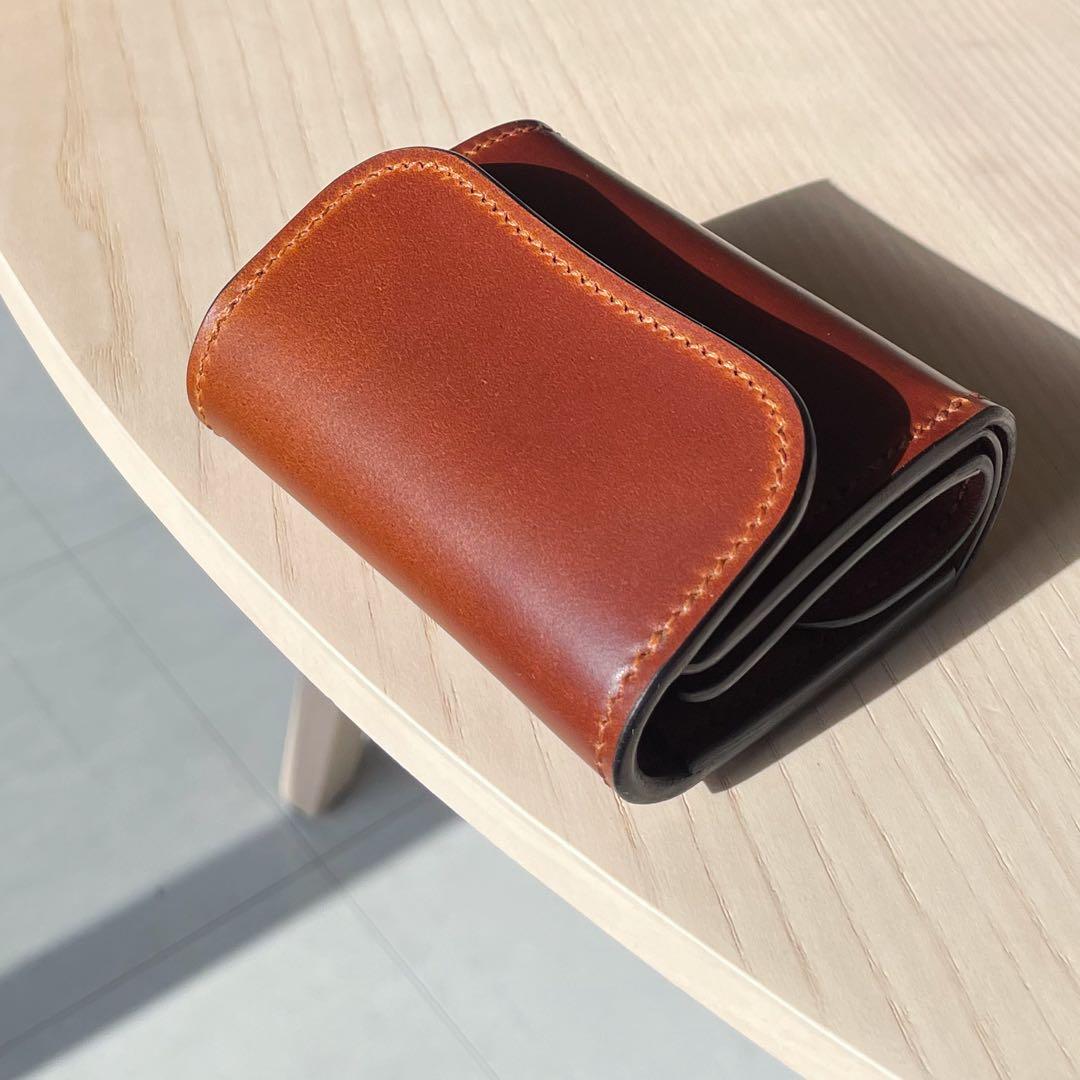 【在庫一掃セール】3つ折り財布 コードバン ブライドルレザー