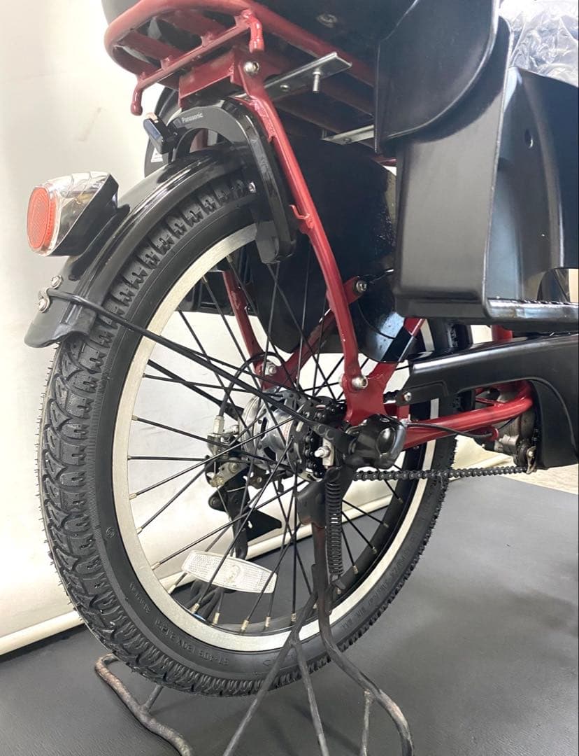 1年保証 パナソニック　ギュットアニーズ　20インチ　赤色　電動アシスト自転車