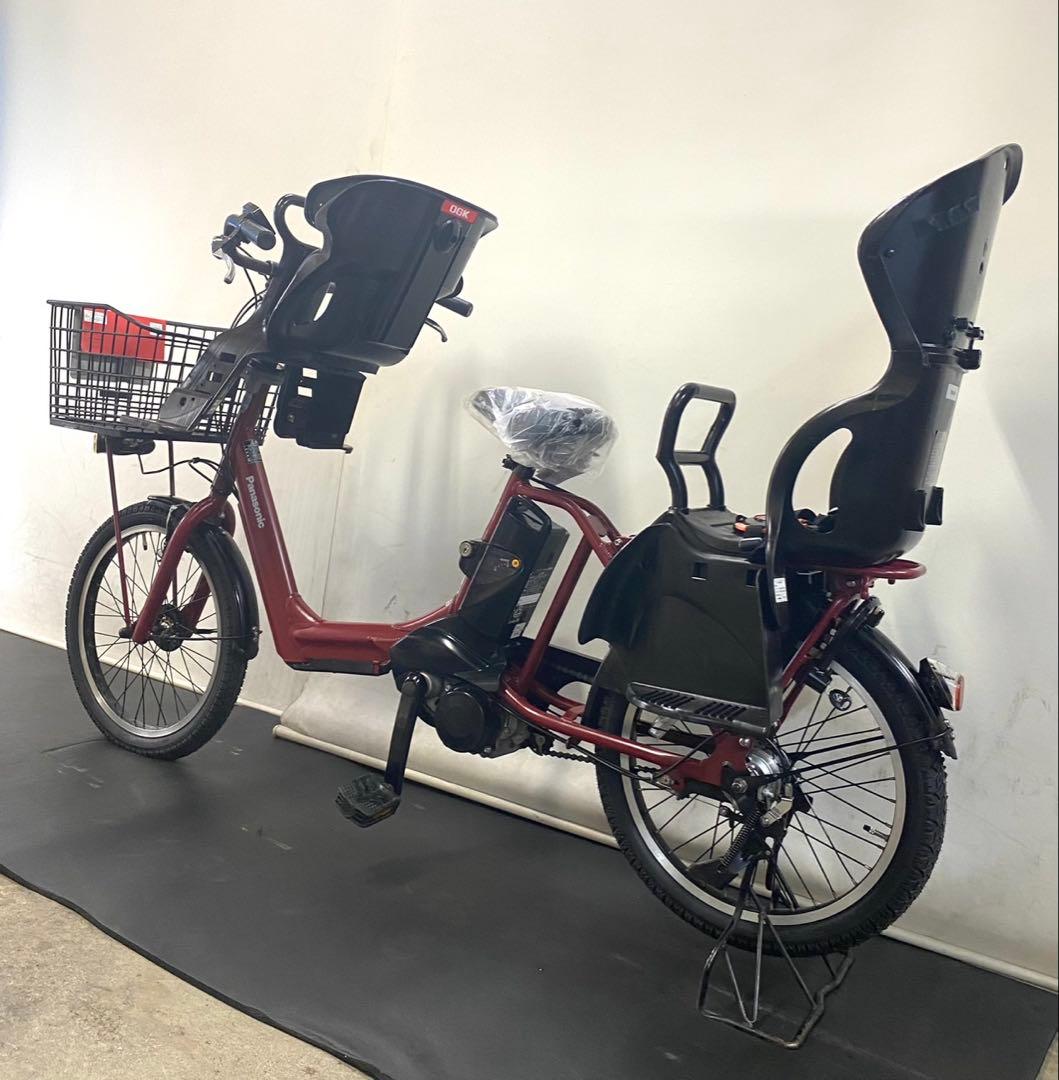 1年保証 パナソニック　ギュットアニーズ　20インチ　赤色　電動アシスト自転車