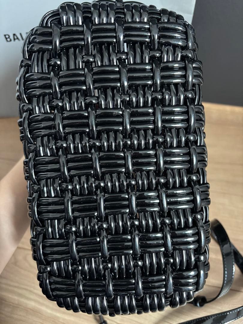 BALENCIAGA ビストロXSブラック かごバッグ