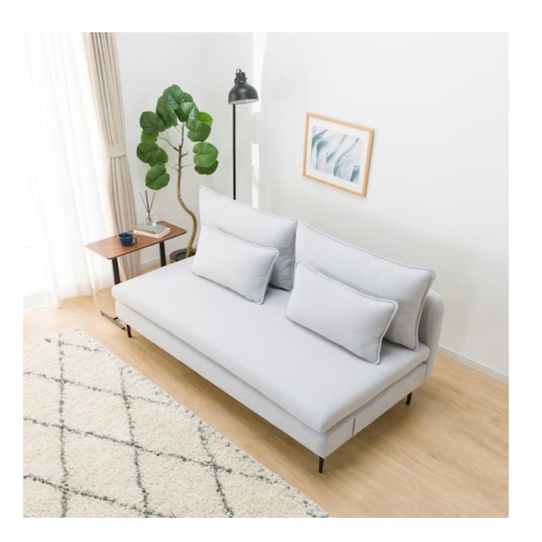 【みるくさん】ニトリ広い座面のゆったりソファNシールド3人掛けMS01