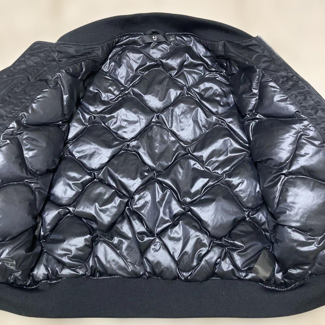 【UNIQLO】＋J ハイブリッドダウンオーバーサイズMA-1ブルゾン 黒 L