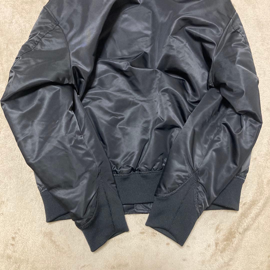 【UNIQLO】＋J ハイブリッドダウンオーバーサイズMA-1ブルゾン 黒 L