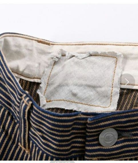 45R☆藍染め＊モンブラウンヒッコリー908山ペインターパンツ30インチ/深藍♪