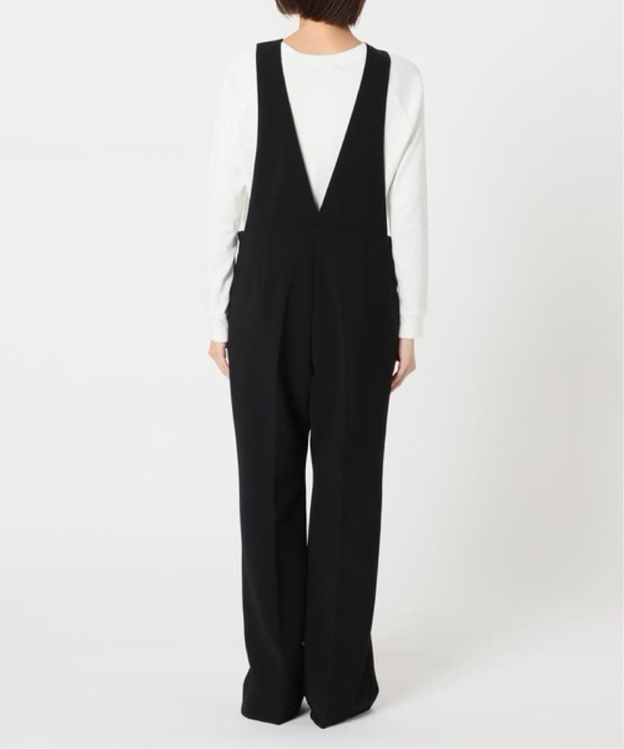 極美品 黒 プラージュ サロペット オケージョン オールインワン ワンピース