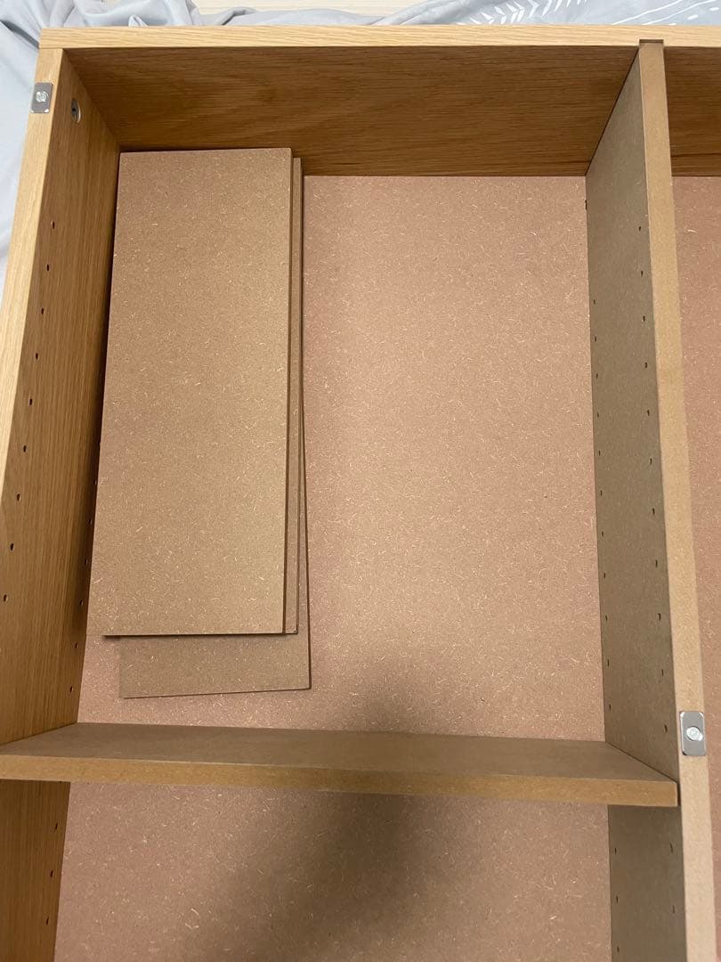 無印良品 ベッドフレーム下収納・大・オーク材①
