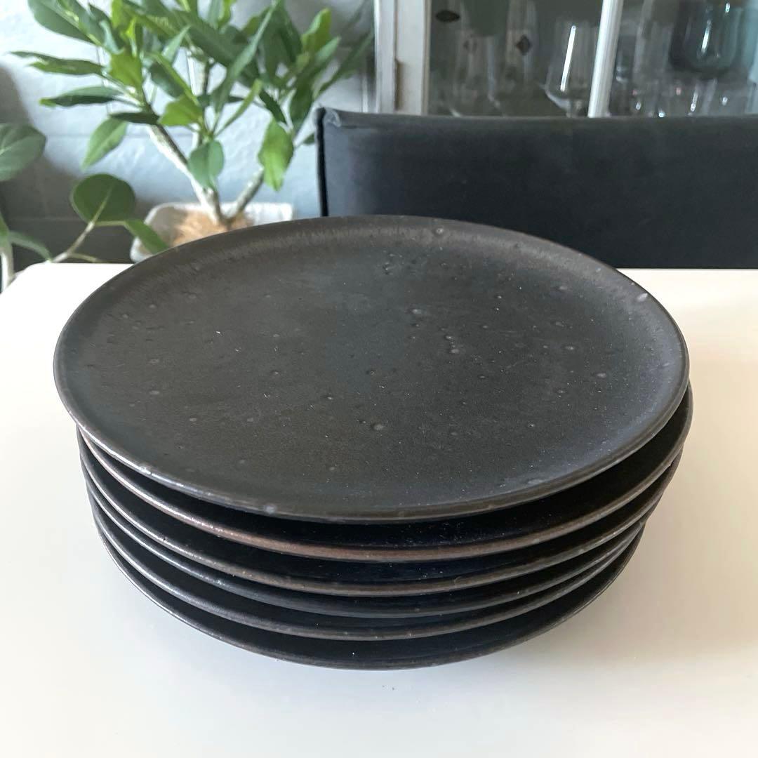 【新品】益子陶器市 作家 プレート 皿 23.5cm 6枚セット