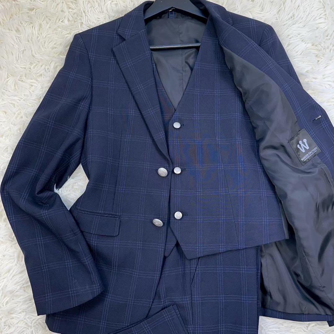 ワンダーファクトリー 3ピーススーツ 170サイズ 5点セット 卒業式 男の子