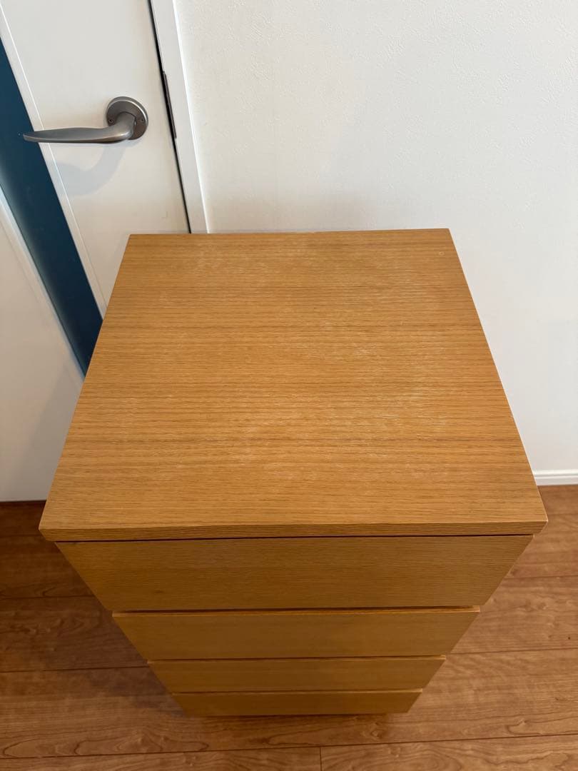 無印良品　チェスト　4段　オーク材　引き出し
