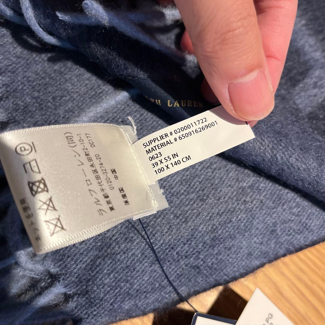 K*i様 Ralph Lauren Hawkins ブランケット カシミヤ100