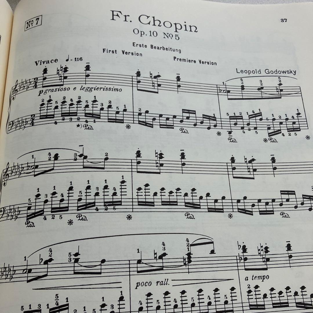 ゴドフスキー　ショパンエチュードによる練習曲集　全５巻