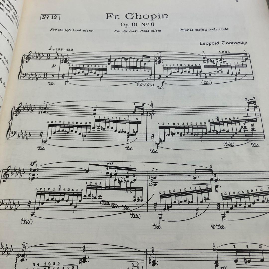 ゴドフスキー　ショパンエチュードによる練習曲集　全５巻