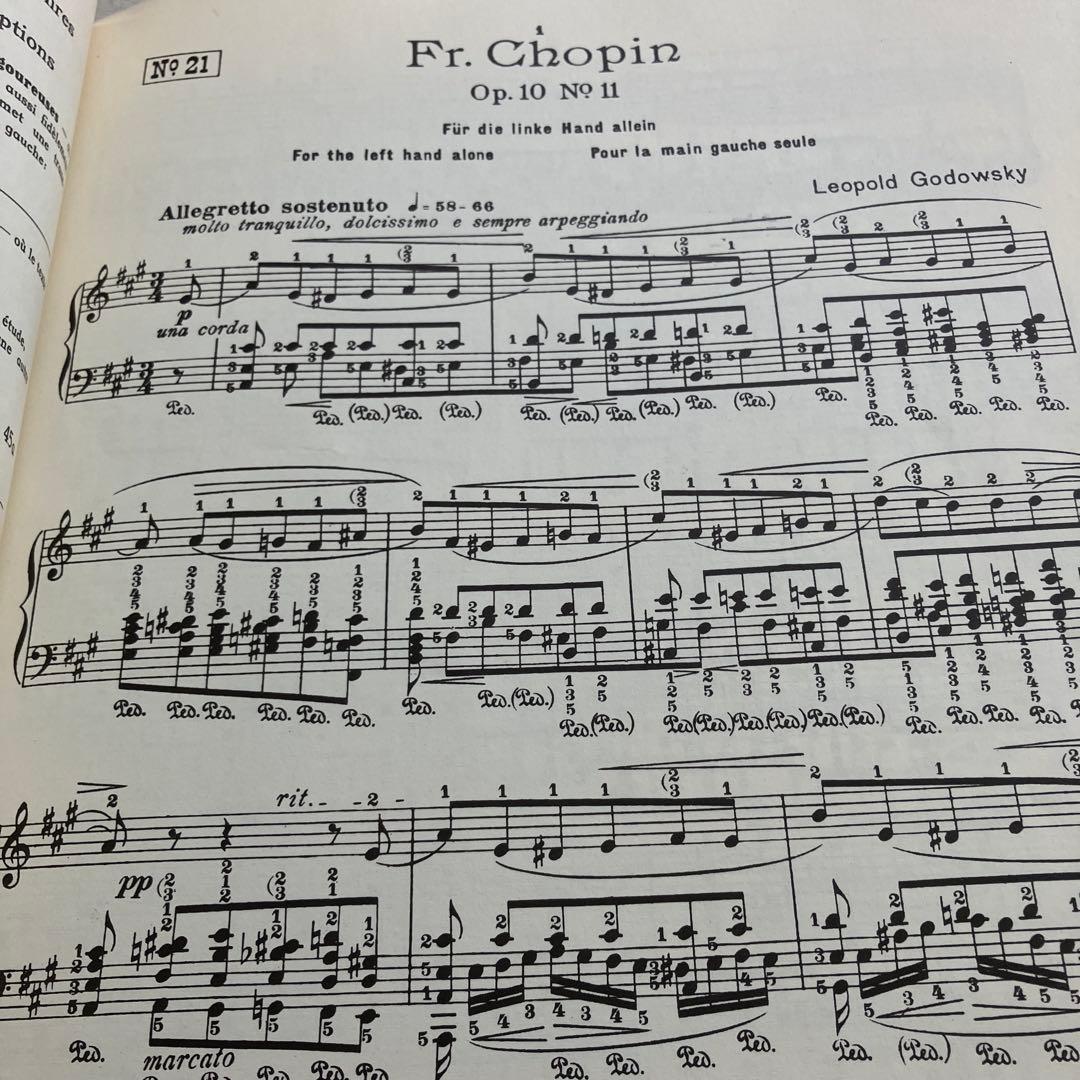 ゴドフスキー　ショパンエチュードによる練習曲集　全５巻