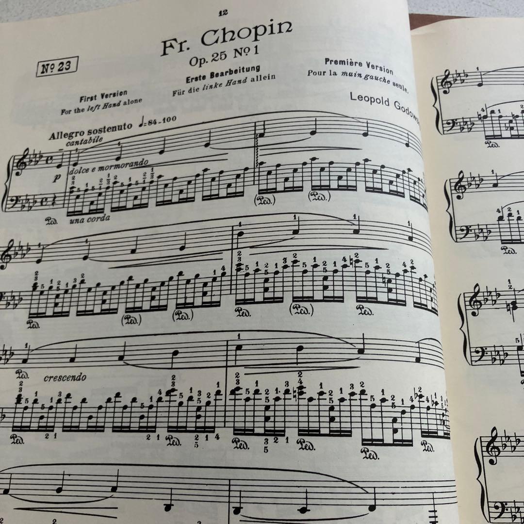 ゴドフスキー　ショパンエチュードによる練習曲集　全５巻