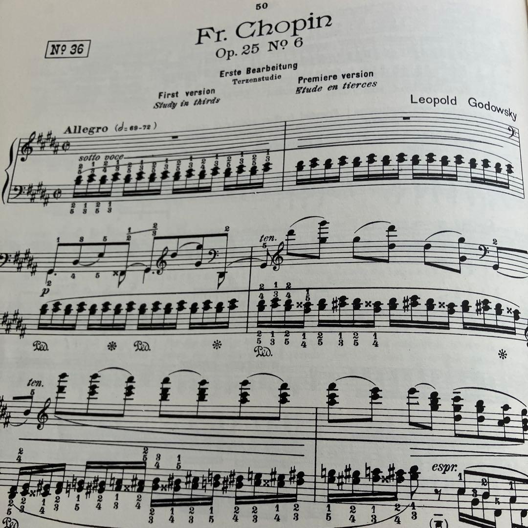 ゴドフスキー　ショパンエチュードによる練習曲集　全５巻