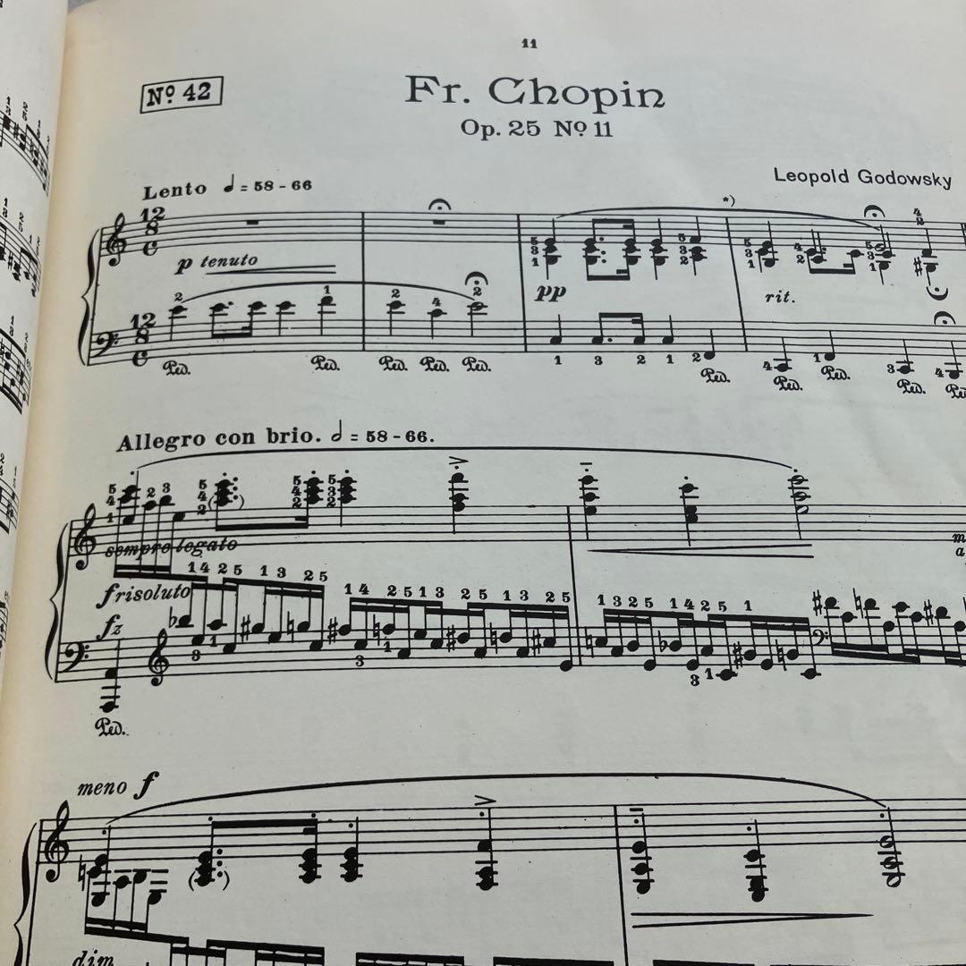 ゴドフスキー　ショパンエチュードによる練習曲集　全５巻