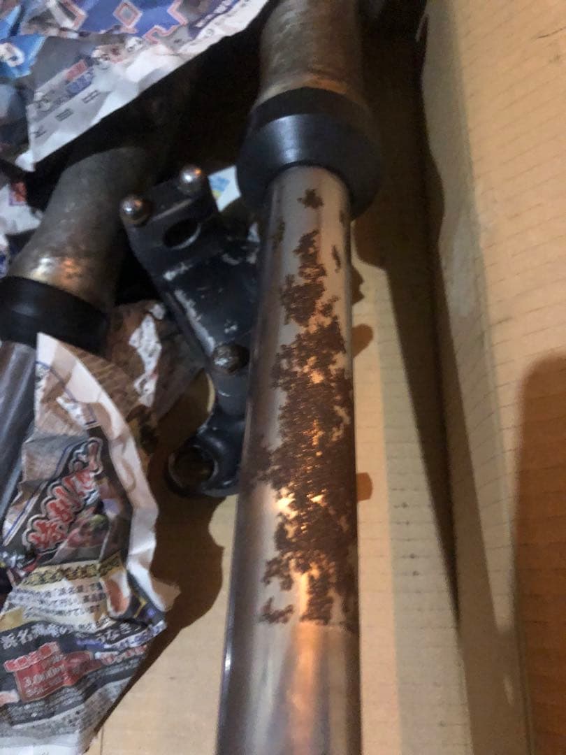 gt750 フロントフォーク