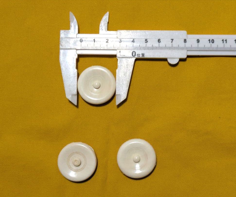 【閉店売り尽し】茶入の蓋　３個組