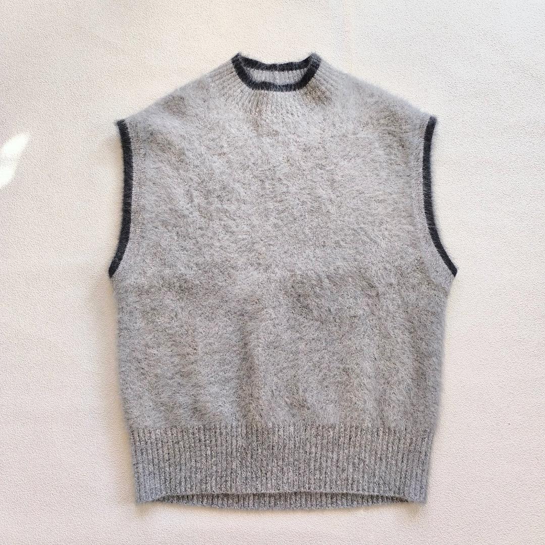 美品 ユナイテッドアローズ フォックス カシミヤ ニット ベスト セーター