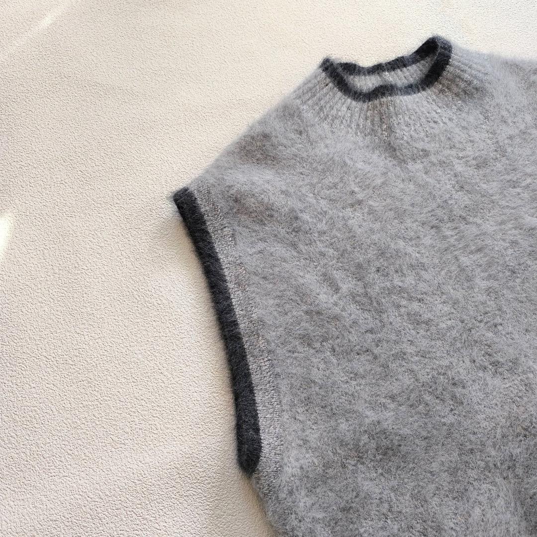 美品 ユナイテッドアローズ フォックス カシミヤ ニット ベスト セーター