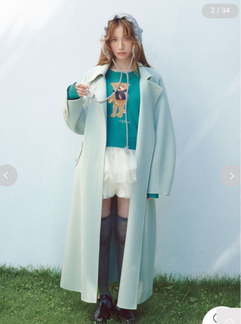 今季新品LILY BROWN（リリー ブラウン）ステンカラーリバーコート