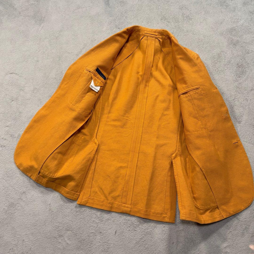 ラルディーニ　テーラードジャケット コットンリネン　イエロー　42