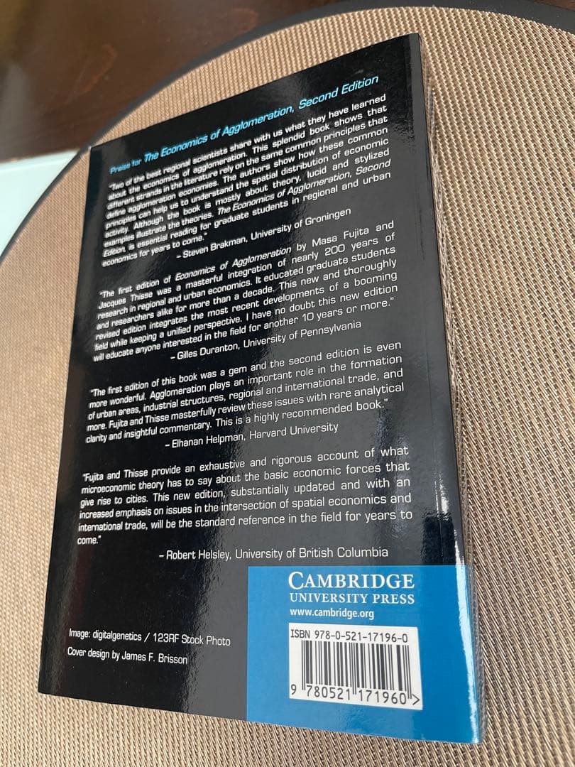 洋書 Economics of Agglomeration