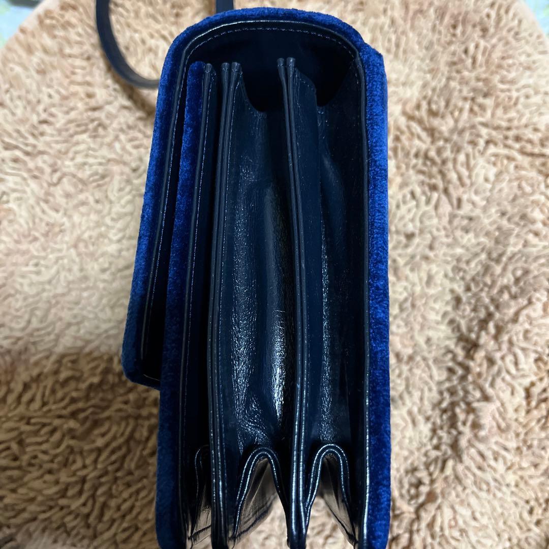 Roberta di Camerino オールド　ベロア　ショルダーバッグ　濃紺