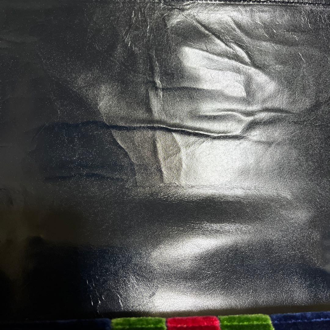 Roberta di Camerino オールド　ベロア　ショルダーバッグ　濃紺