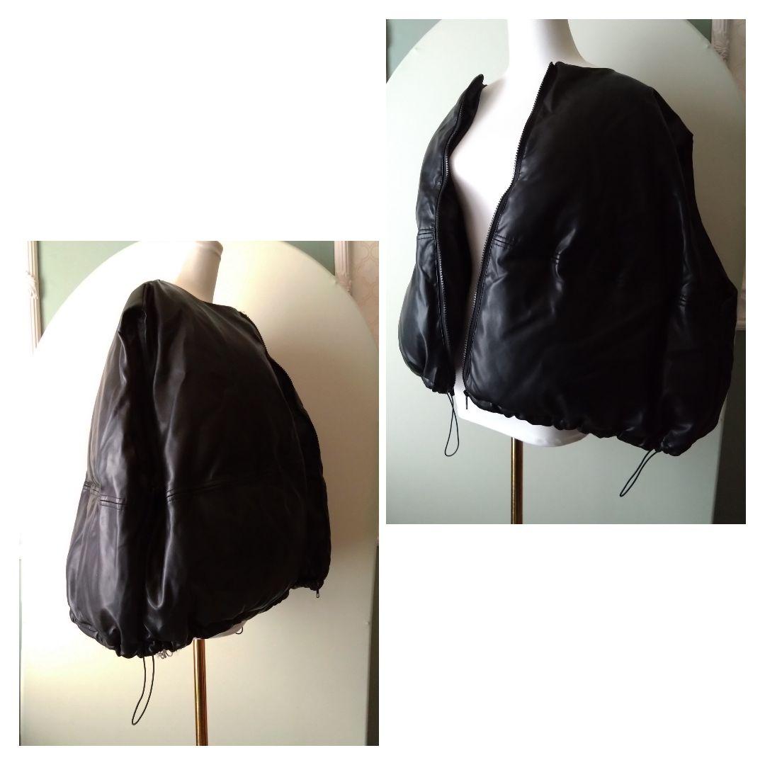 ★chuclla PUレザー サークルダウンベスト chw23a027