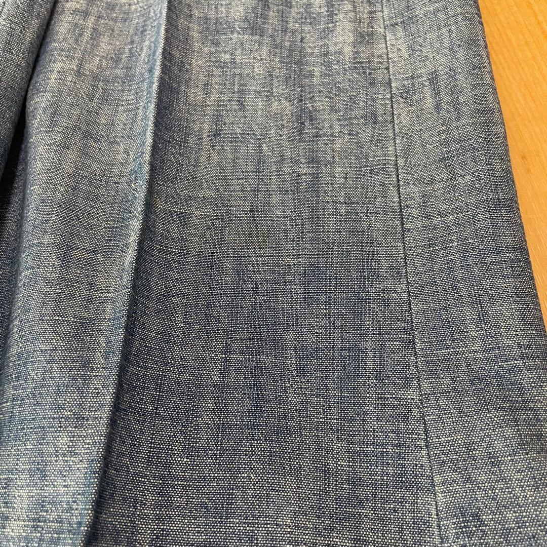 ラルディーニ LARDINI シャンブレー デニム スーツ 44