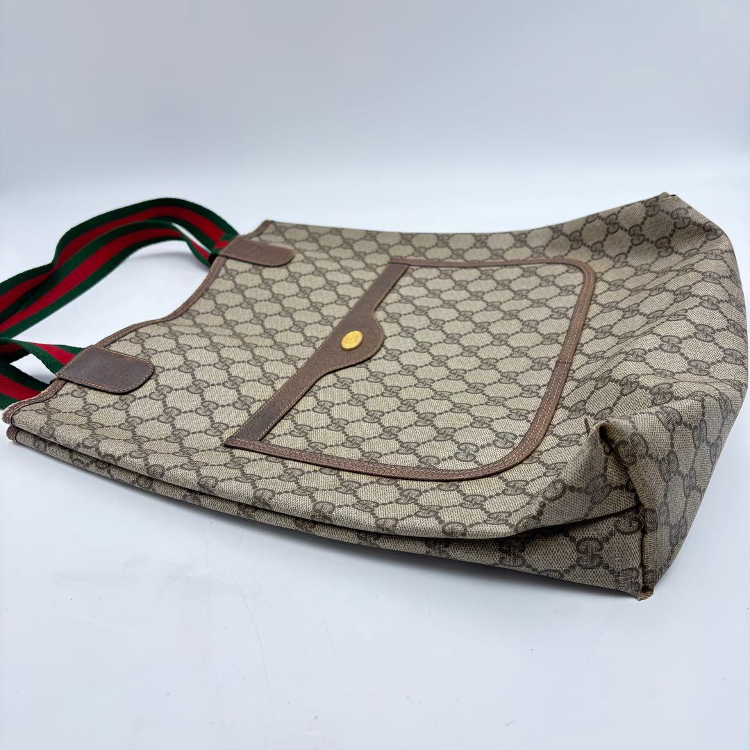 グッチ シェリーライン トートバッグ GG柄 オールド 0914-S6920s