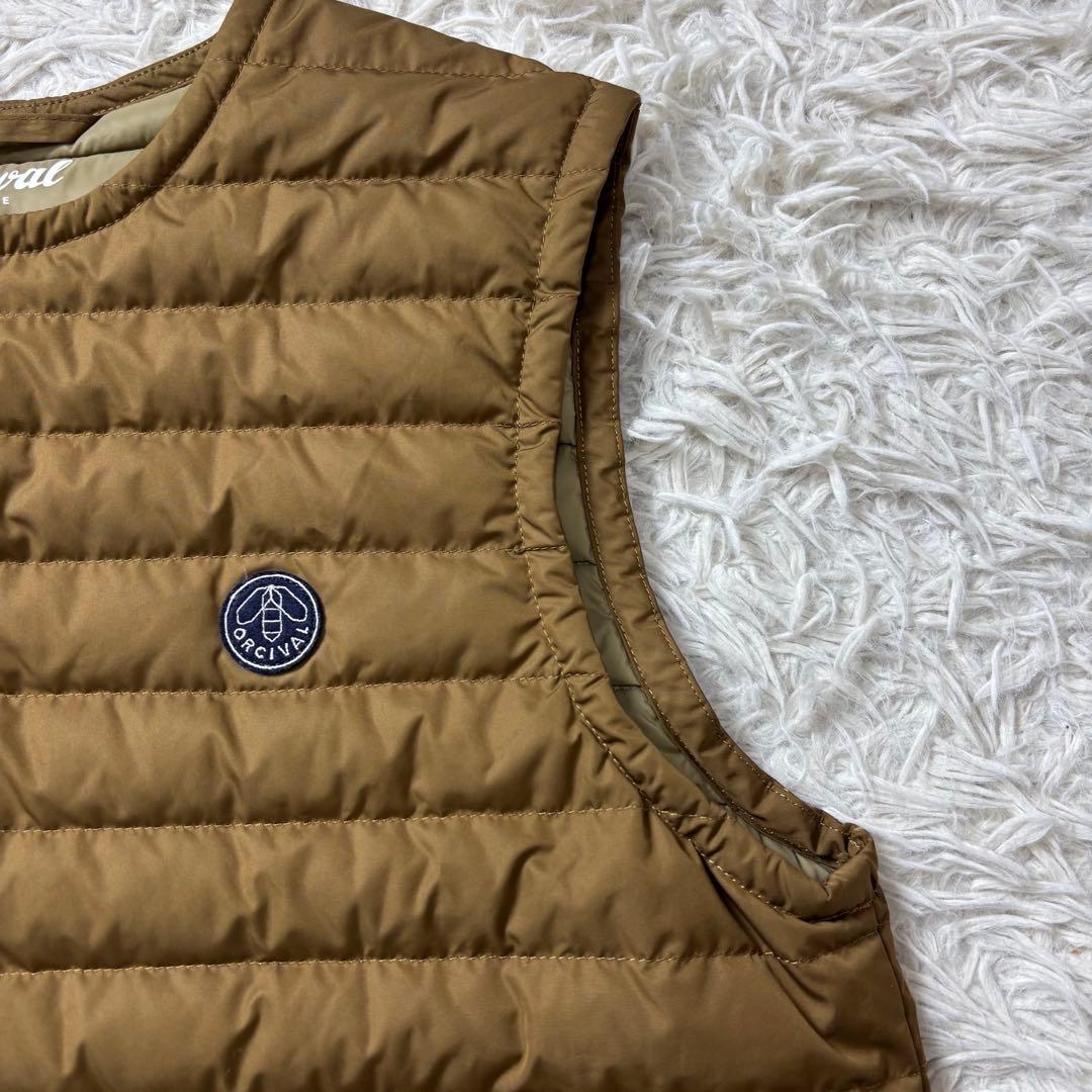 美品 ORCIVAL ダウンベスト ブラウン 1