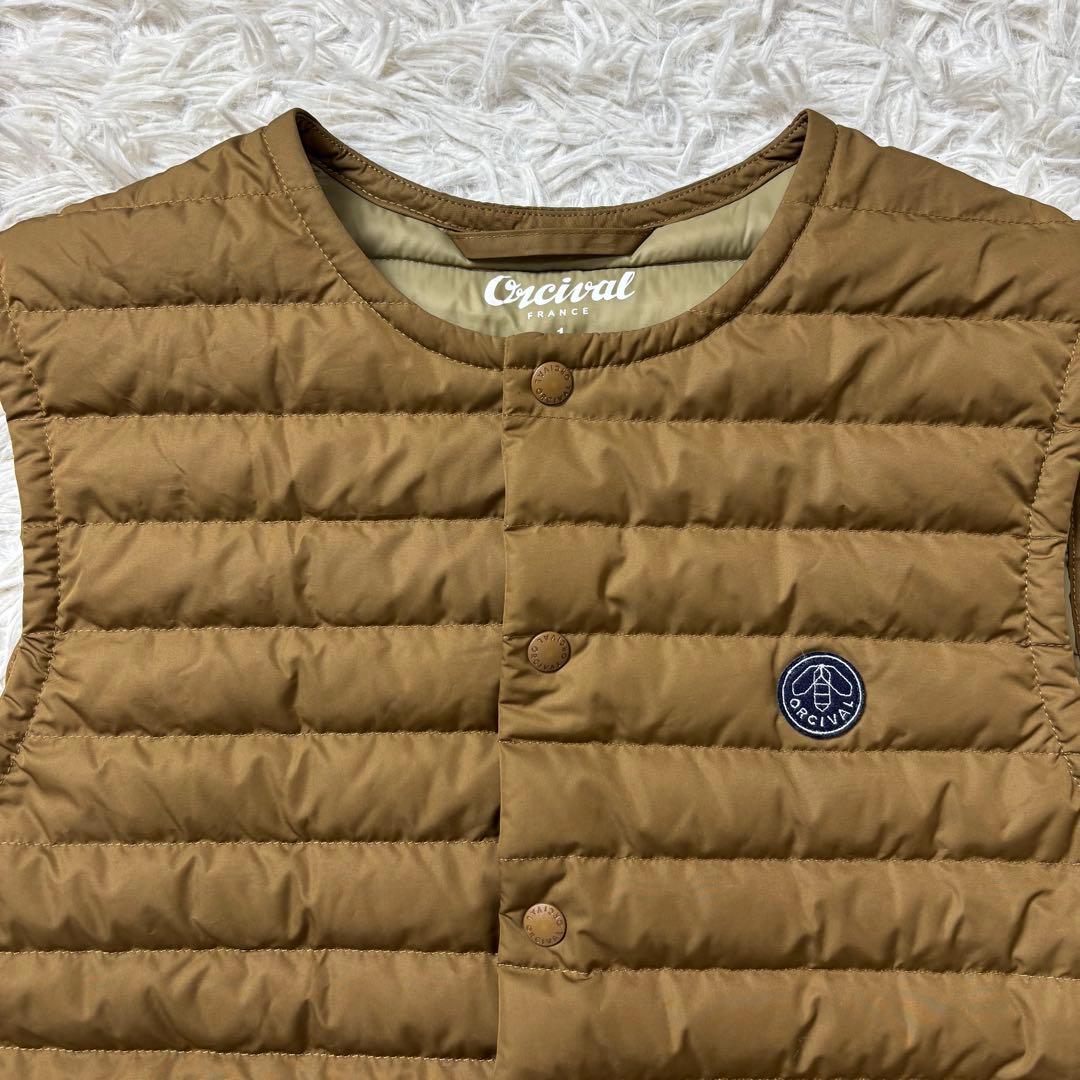美品 ORCIVAL ダウンベスト ブラウン 1