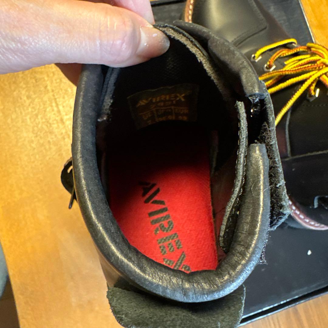 AVIREX アビレックス　バイクブーツ　黒のハイカットブーツ 25.0