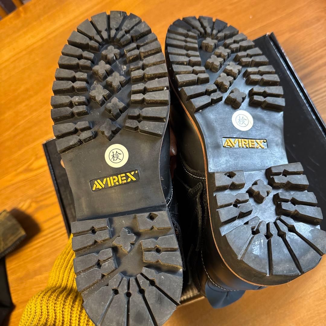 AVIREX アビレックス　バイクブーツ　黒のハイカットブーツ 25.0