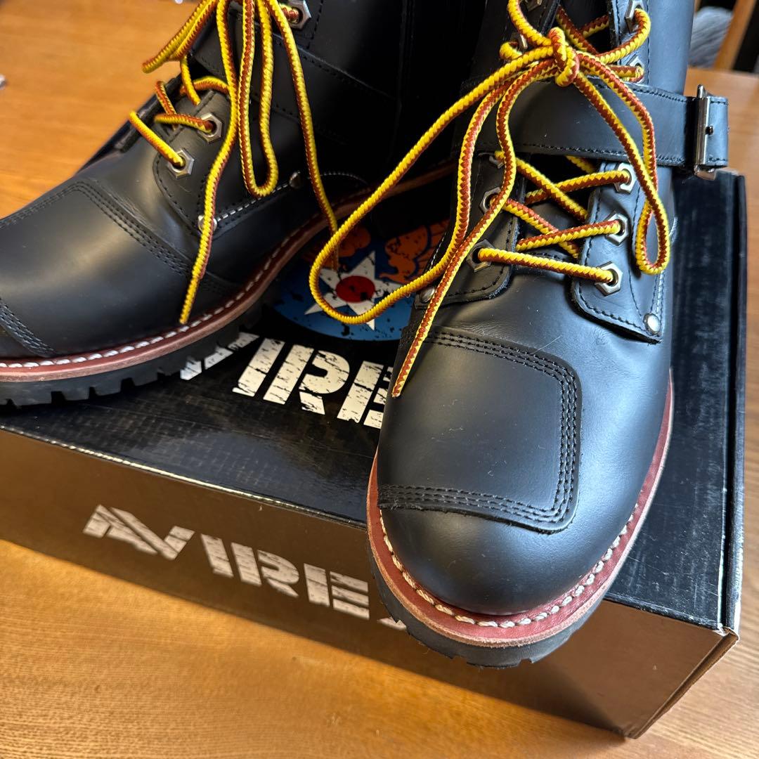 AVIREX アビレックス　バイクブーツ　黒のハイカットブーツ 25.0