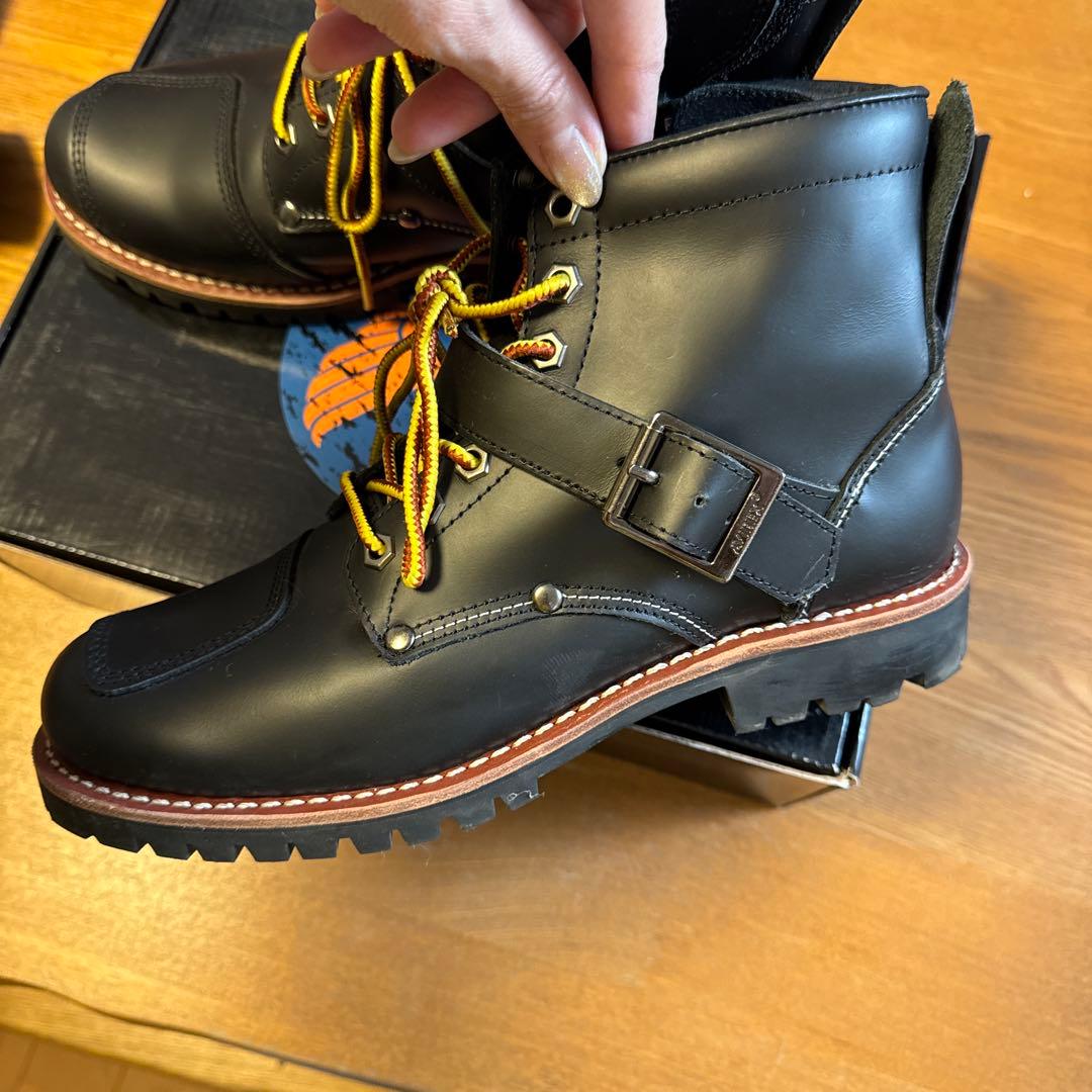 AVIREX アビレックス　バイクブーツ　黒のハイカットブーツ 25.0