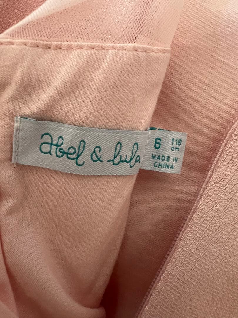 【ABEL & LULA】　アベル＆ルラ　ベビーピンク　ドレス　シフォン