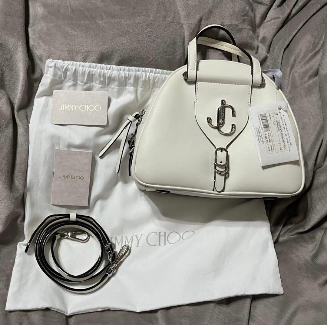 ブ*カ様 未使用に近い　ジミーチュウ レザー ヴァレンヌ　ボーリング　ミニショル