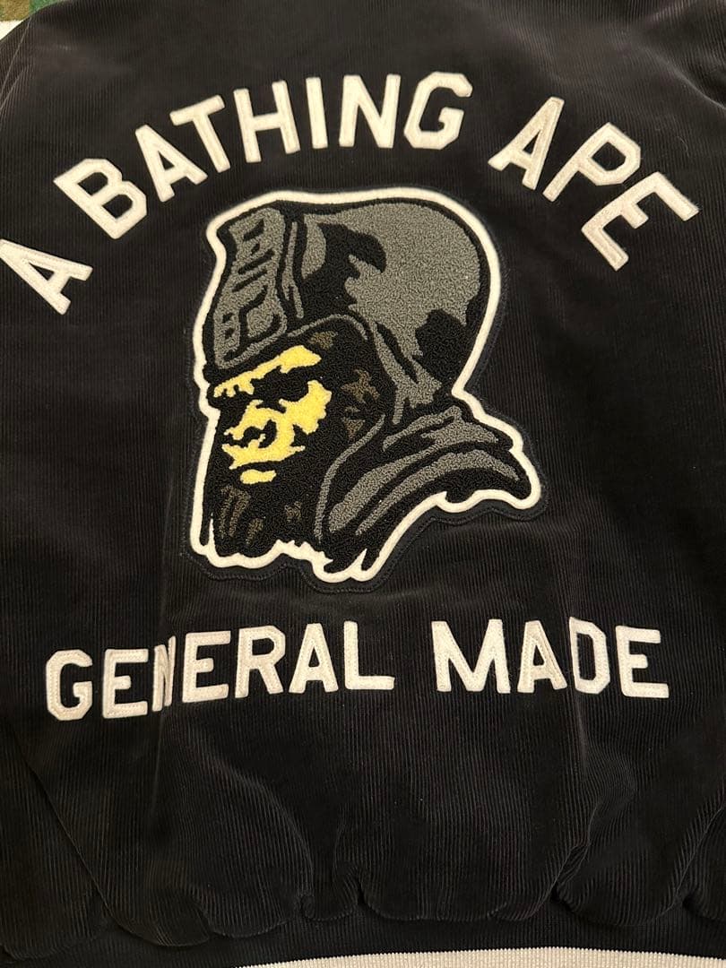 A BATHING APE コーデュロイ スタジャン 黒L 初期