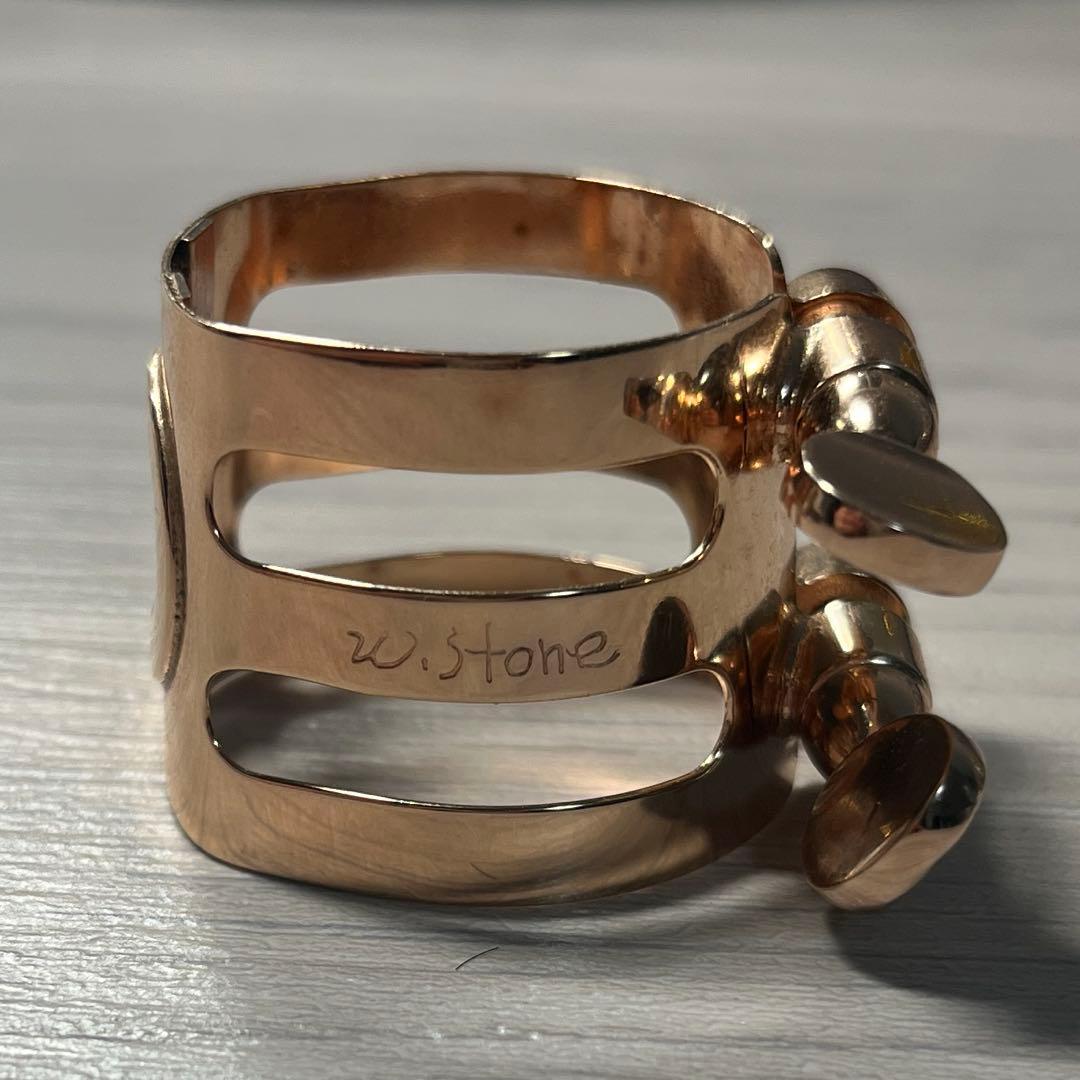 ウッドストーンWood Stone B♭クラリネットリガチャー ピンクゴールド