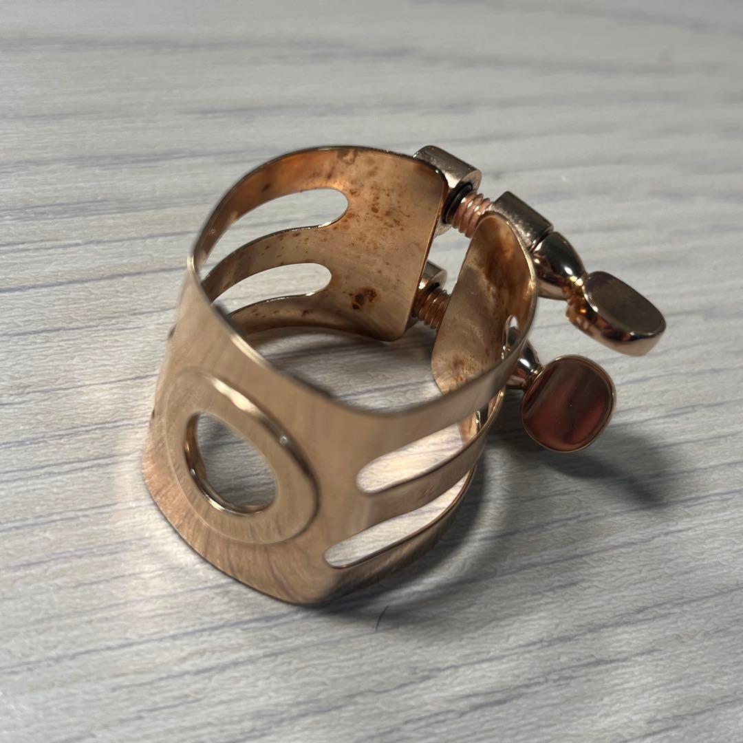 ウッドストーンWood Stone B♭クラリネットリガチャー ピンクゴールド