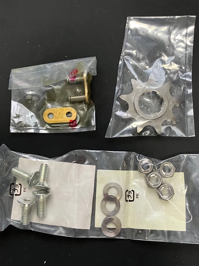 TYS125Fチェーンサイズアップ　黒山レーシング製