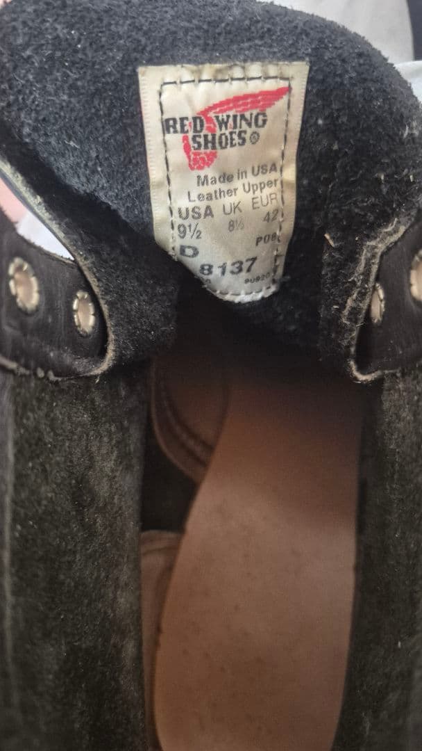 レッドウイング8137　9 1/2 D 2008年