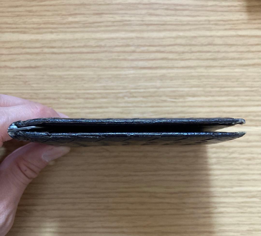 【中古品】Bottega Veneta ボッテガ 財布 マネークリップ ブラウン