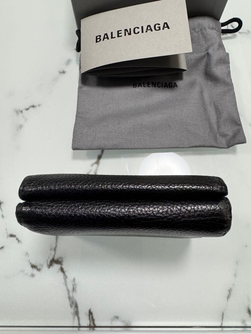【土曜SALE】BALENCIAGA ブラック 三つ折り財布