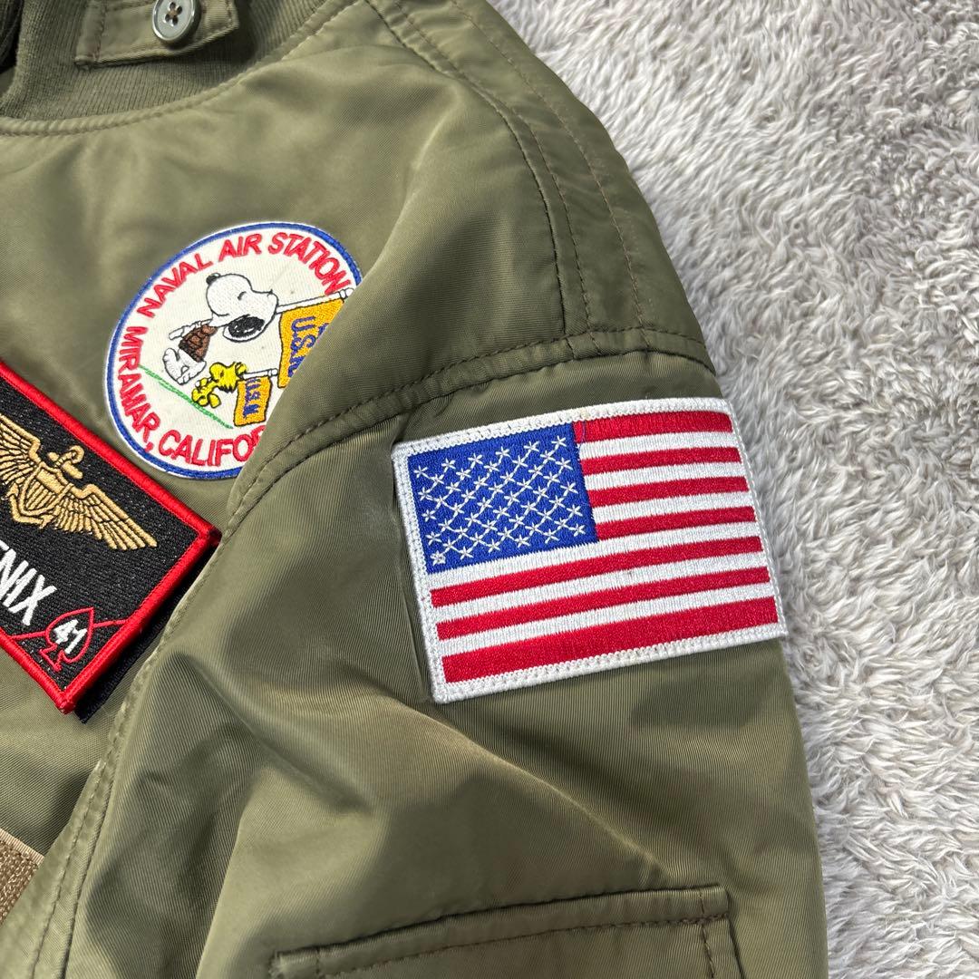 AVIREX MA-1 フライトジャケット L カーキ
